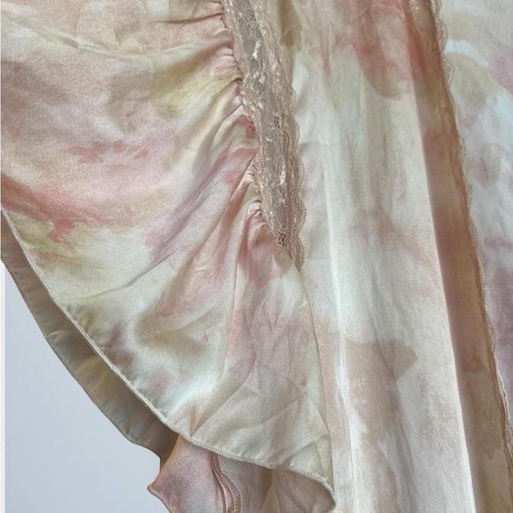 Free People Moonbeams Laced Ruffle Robe pastel colors size S-L - Picture 5 of 13